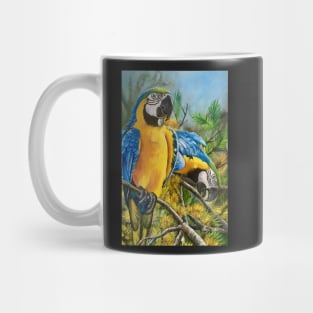 Blue and Gold Macaws #1 Mug